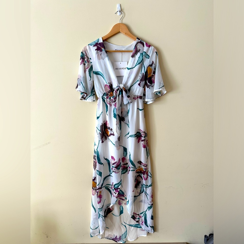 Reverse (AU) White Floral Dress